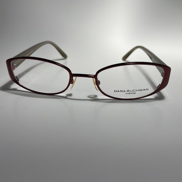 New DANA BUCHMAN Eyeglasses Jonie Burgundy Size 49-19-133 - Picture 7 of 16